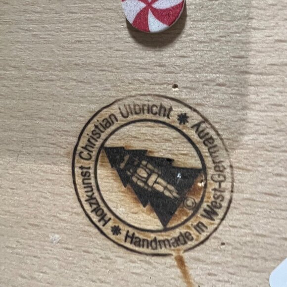 Vintage Holzkunst Christian Ulbricht Nutcracker White & Gold  Handmade W German - Picture 10 of 13